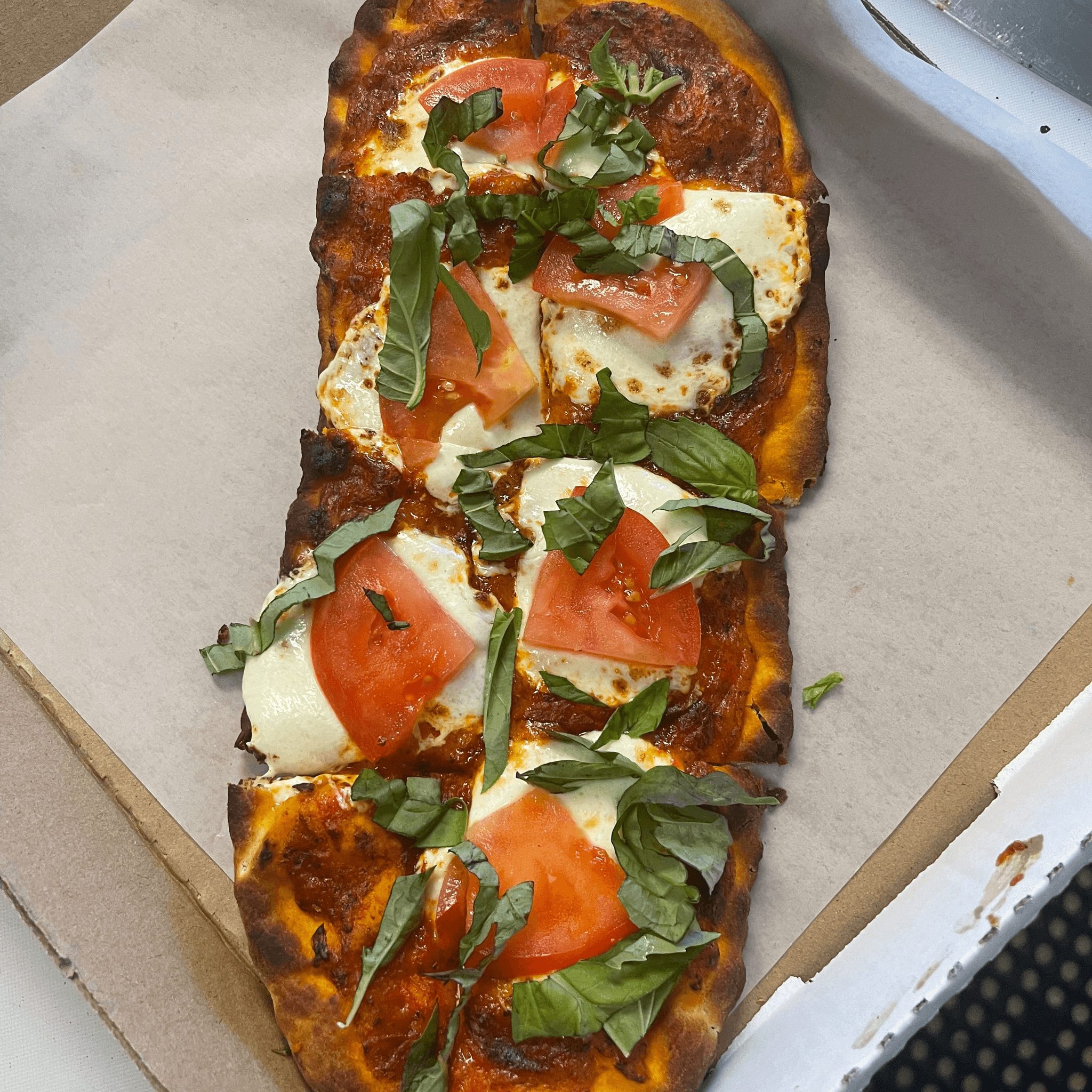 Margherita Flatbread Pizza.