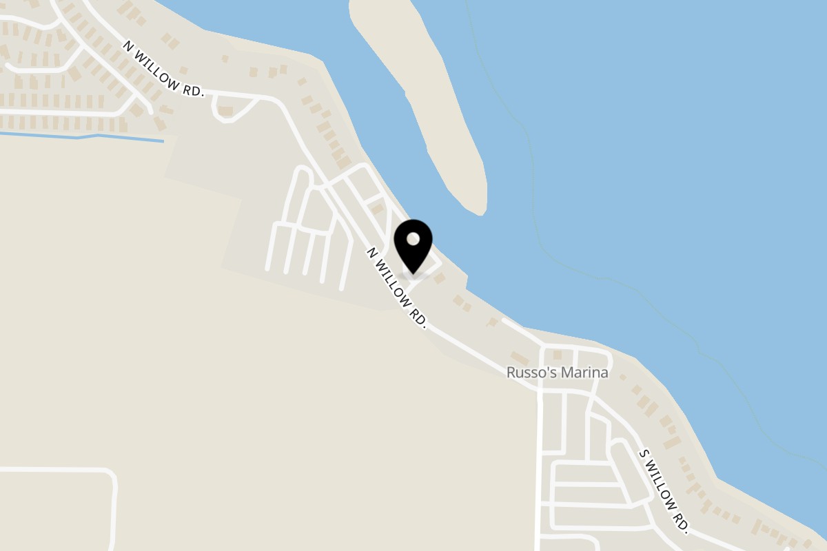 Map showing the location of The Rusty Porthole on 3893 N Willow Rd in Bethel Island